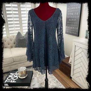 Lacey blue dress (short)